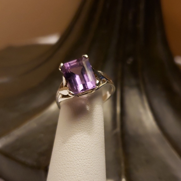 Jewelry - Amethyst Sterling Silver Ring  Sz 7
